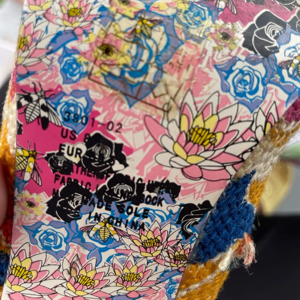 Irregular Choice Red and Orange Heels with Vibrant Design - Picture 8 of 16